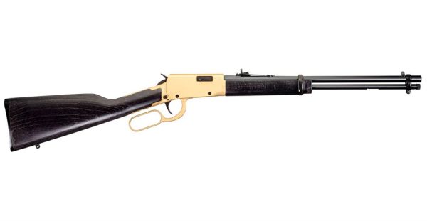 Rossi Rio Bravo 22LR Lever-Action Rifle with Gold Receiver and Hardwood Stock